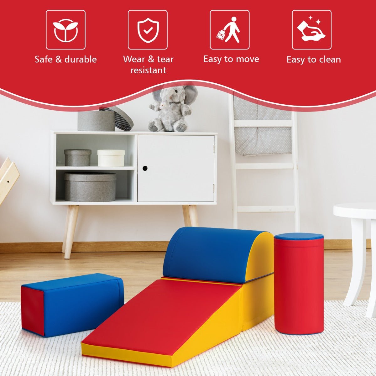 Get Active with the 5-Piece Foam Blocks - Shop Now!