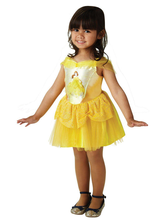 Disney Princess Belle ballerina dress for girls, perfect for imaginative play and dress-up fun.