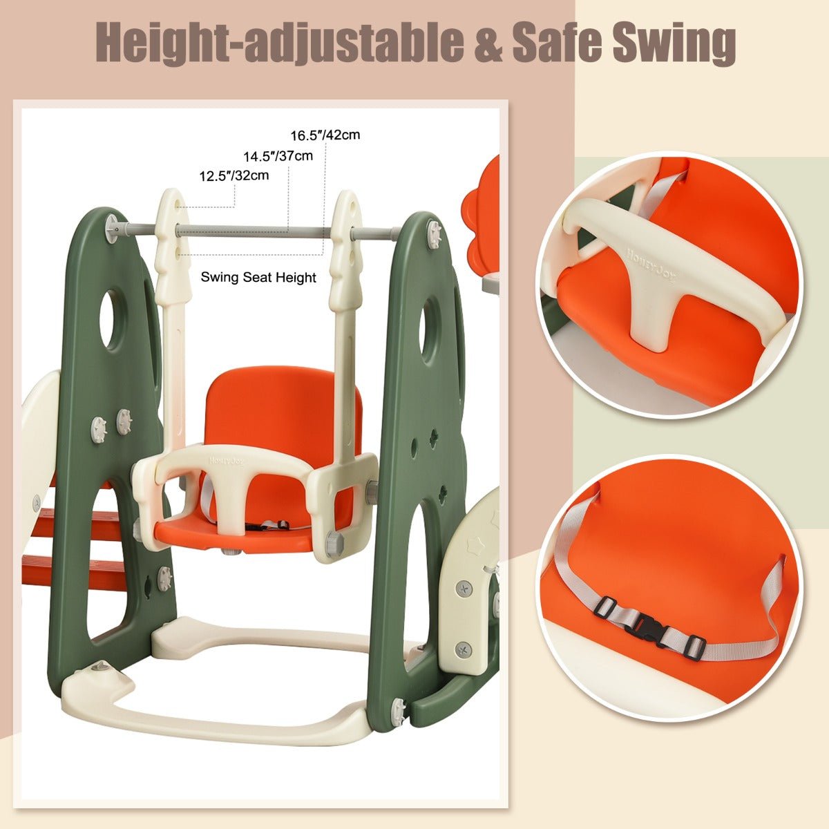 Outdoor Climber Slide Playset with Basketball Hoop: Active Kids Delight