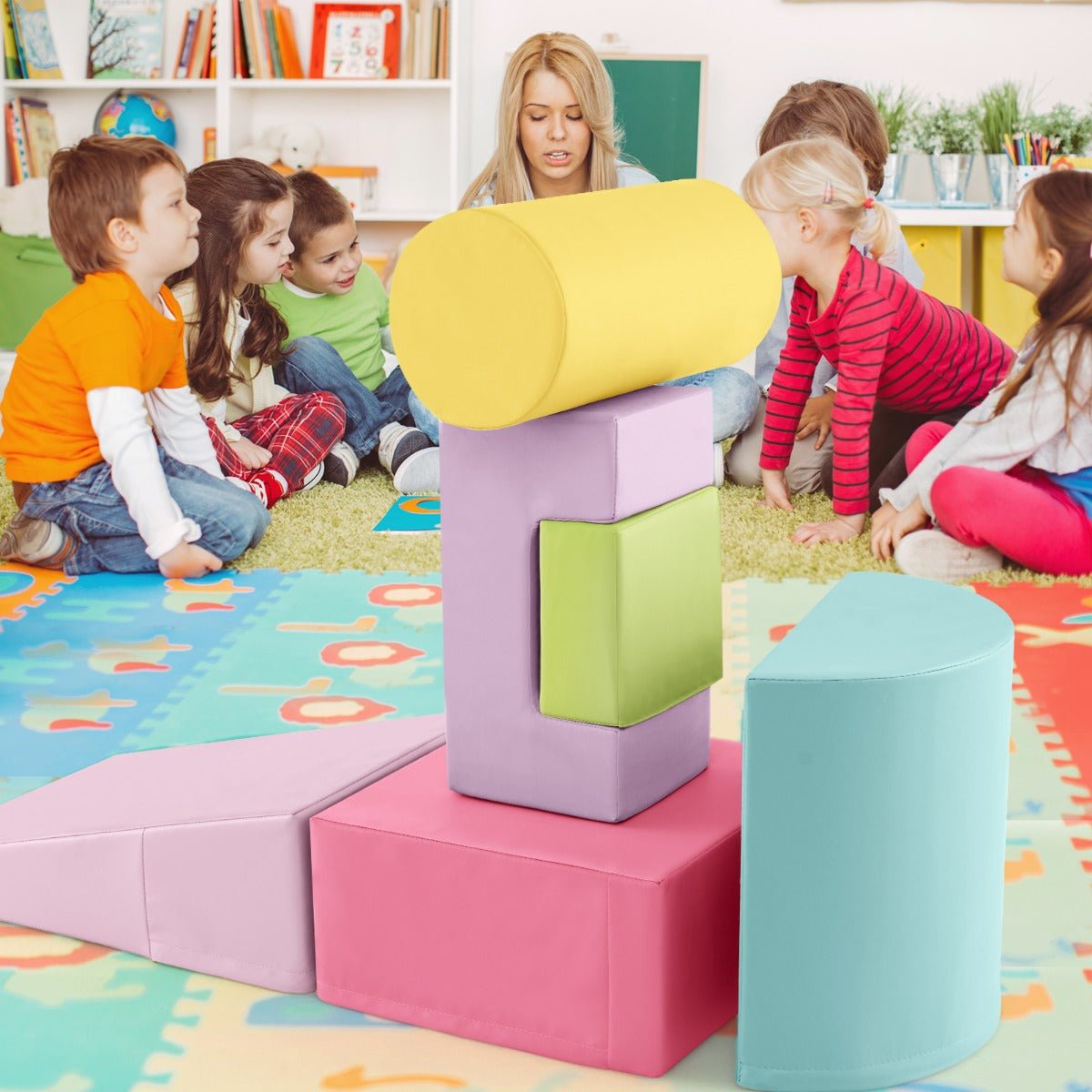 Bright and Inviting Play Cylinders