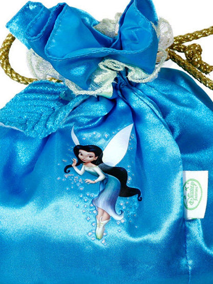 Disney Silvermist Fairy Tote Bag with Drawstring, ideal for kids storage or travel.