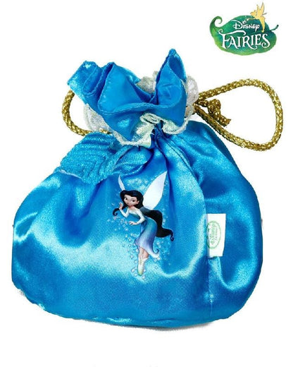 Disney Silvermist Fairy Tote Bag with Drawstring, ideal for storing toys or accessories.