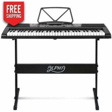 Keyboard Stand 61 Key Lighted Electronic Keyboard Alpha 61 Keys