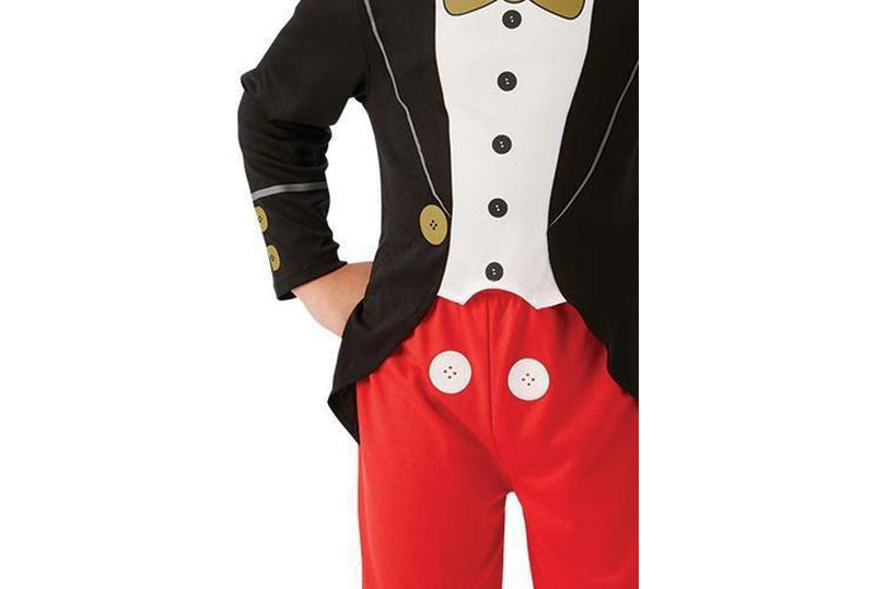 Mickey Mouse toddler tuxedo costume with ears for imaginative play and themed parties.