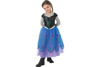 Disney Frozen Anna princess dress-up costume for little girls imaginative play.