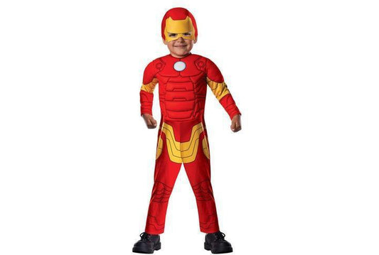 Iron Man Toddler Costume, Marvel superhero outfit for kids - perfect for playtime fun.