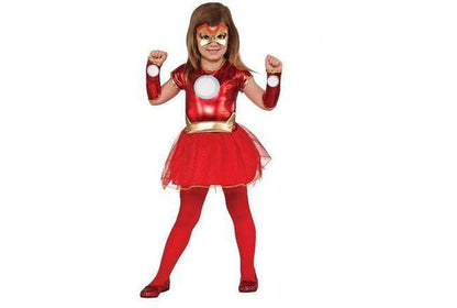 Iron Rescue Marvel superhero girls costume - perfect for imaginative play and dress-up fun.