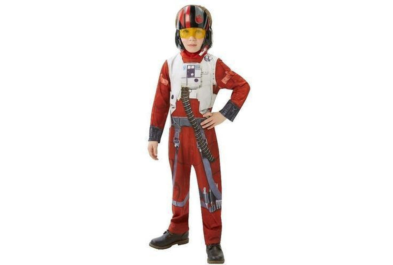 Star Wars X-Wing Fighter Poe Costume for Kids Official - Ideal for imaginative play at home