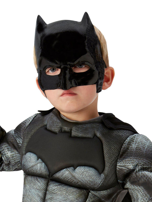 Batman Deluxe Muscle Costume for Kids with official DC Comics design for imaginative play