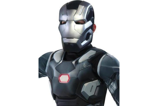 Marvel War Machine child costume with mask for authentic superhero dress-up play at home.