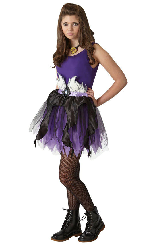 Disney Ursula Tutu Costume Set features purple tutu and crown for imaginative play.