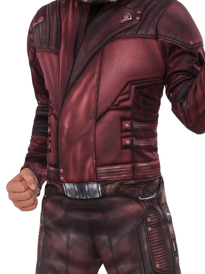 Star-Lord Marvel kids costume with mask for imaginative play at home.