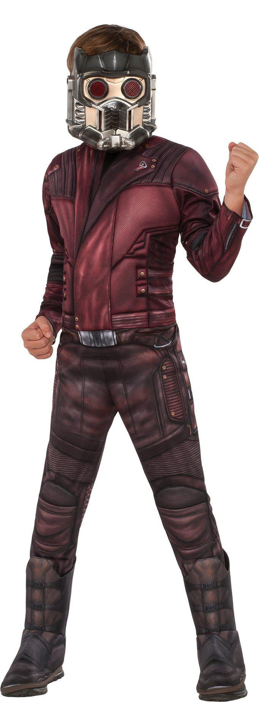 Star-Lord Deluxe Marvel Kids Costume with Mask for imaginative play at home.