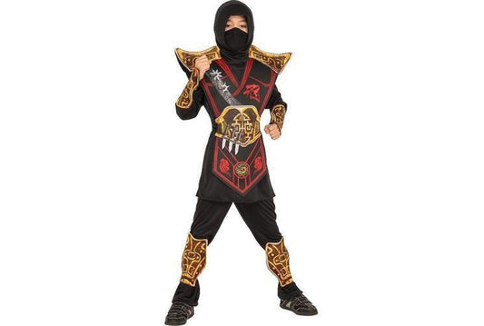 Kids Deluxe Battle Ninja Costume for Ages 8-10 | Large Size, perfect for imaginative play