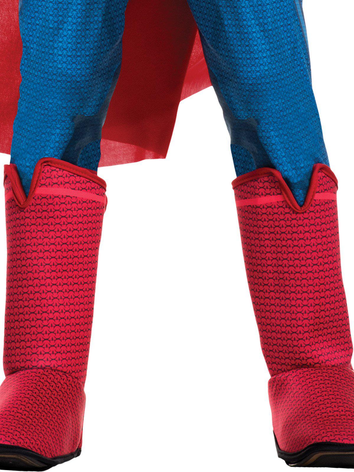 Kids Superman Justice League muscle costume for imaginative superhero play at home, DC Comics.