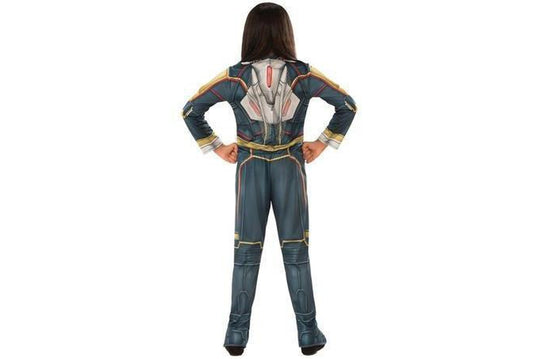 The Wasp child costume, inspired by Marvels Antman movie, ideal for imaginative play at home.