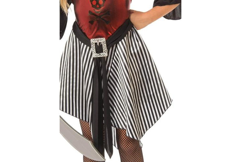 Crimson Pirate Costume Child perfect for imaginative play and Halloween dress-up ages 3-10.