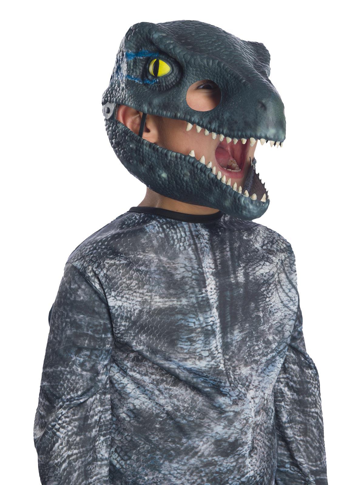 Blue Raptor Mask Jurassic World Blue Velociraptor Mask with Moving Jaw for Kids – Kids ...