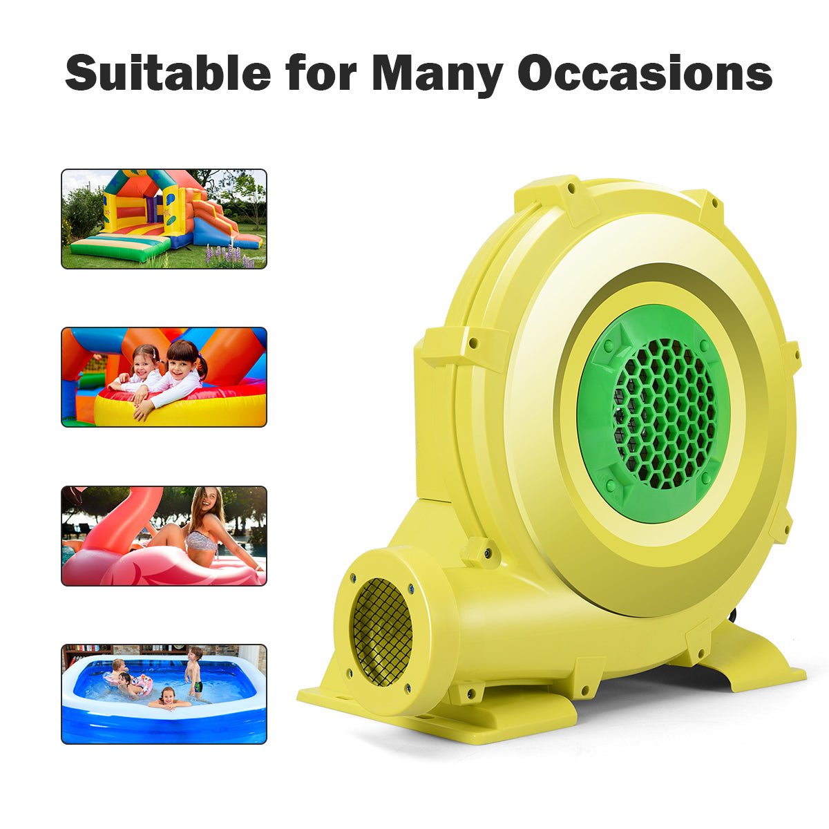Embrace Effortless Inflation - 680W Electric Air Fan Blower for Bounce Houses
