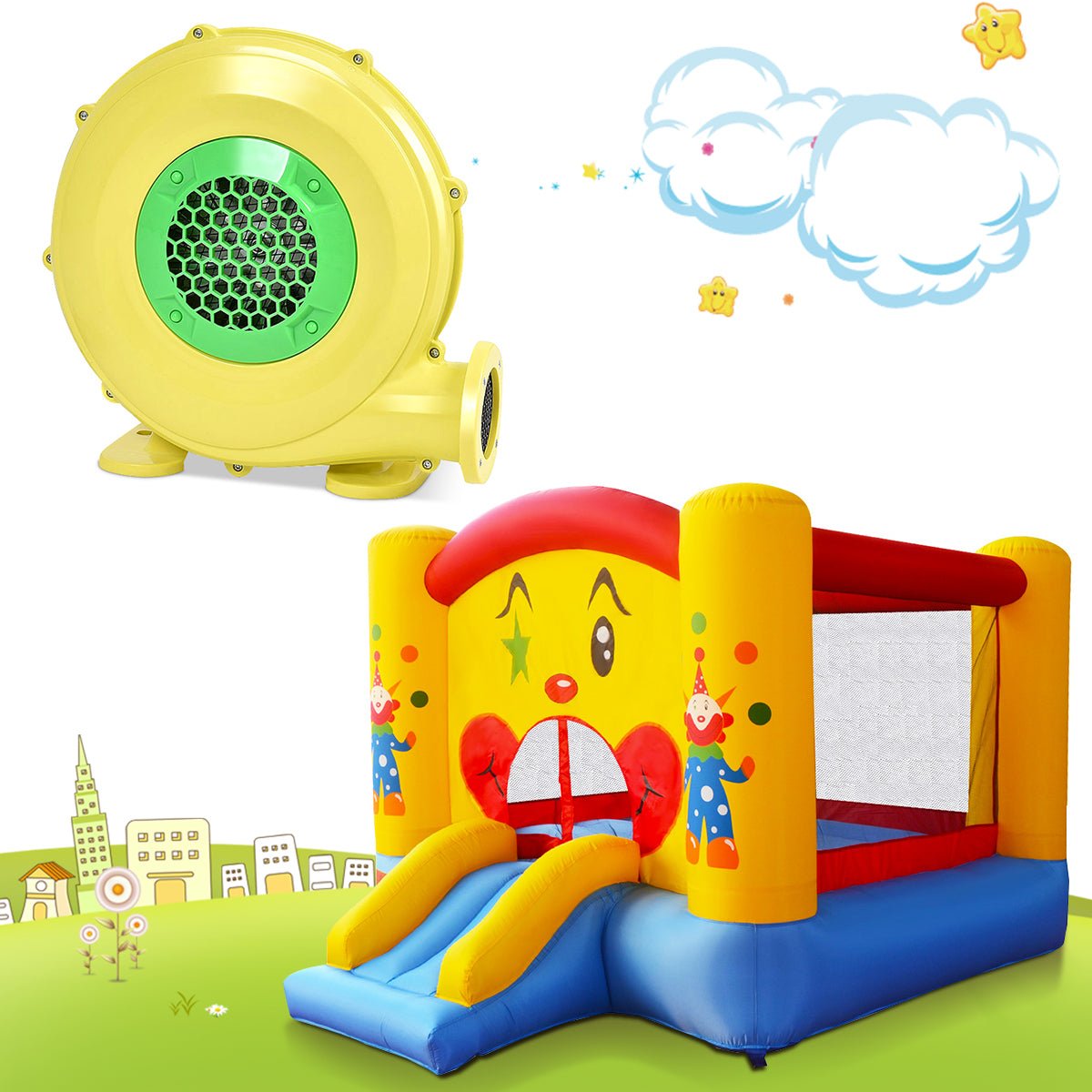 Airy Excitement Awaits - 680W Electric Air Fan Blower for Bounce Houses