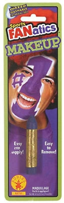 Vibrant purple face paint stick for kids sports and Halloween makeup at home.