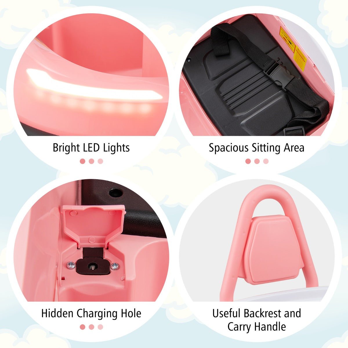 Whirl in Pink: Electric Bumper Car for Kids