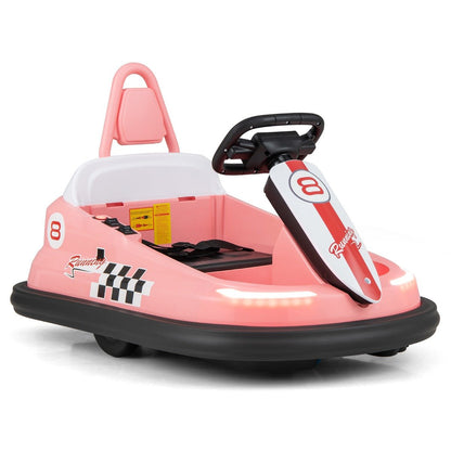 Electric Bumper Car in Pink: Spin Magic for Little Ones