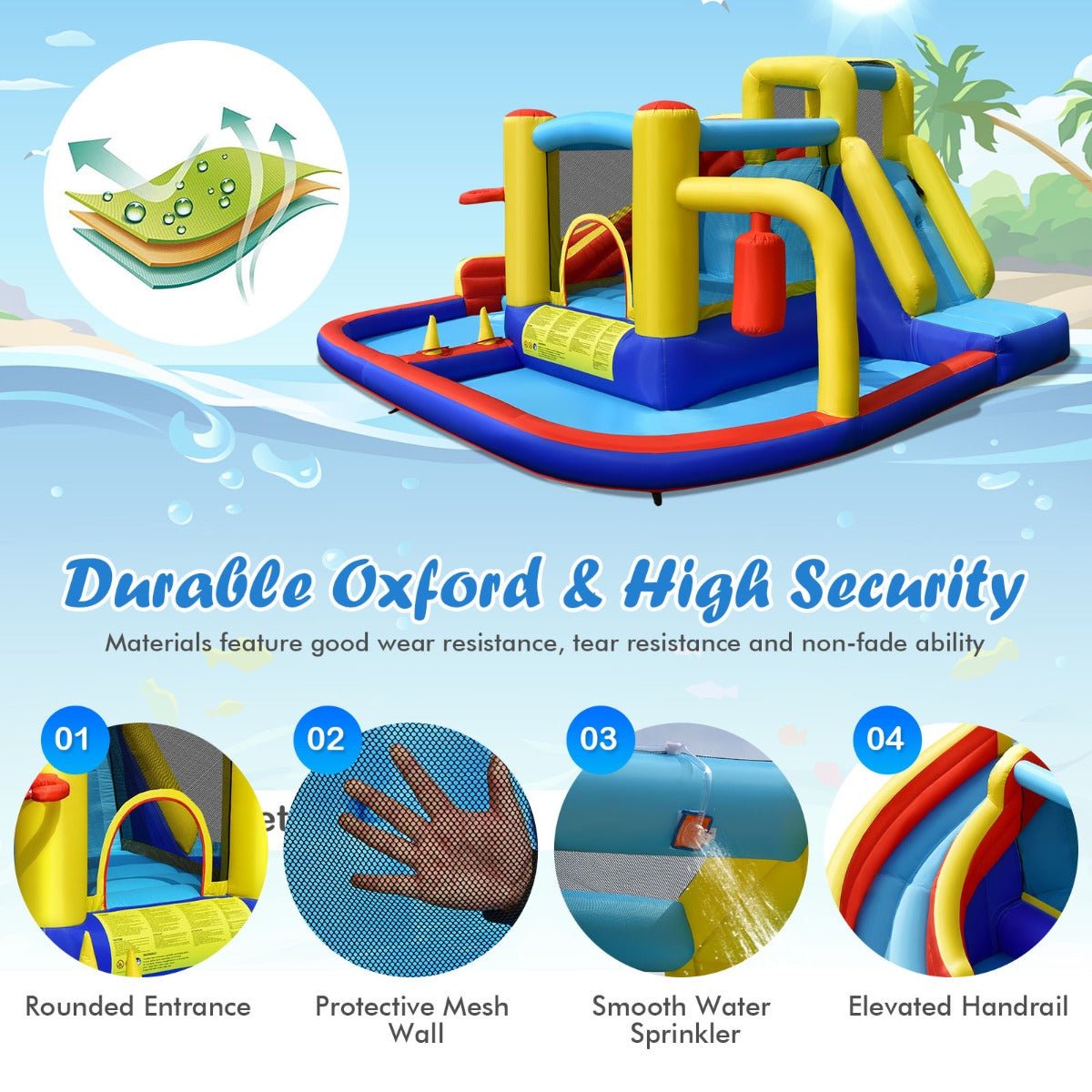 Inflatable Castle with Hoop & Toss Games