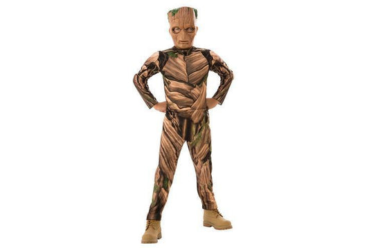 Kid Groot Guardians of the Galaxy costume for children, perfect for playtime at home.