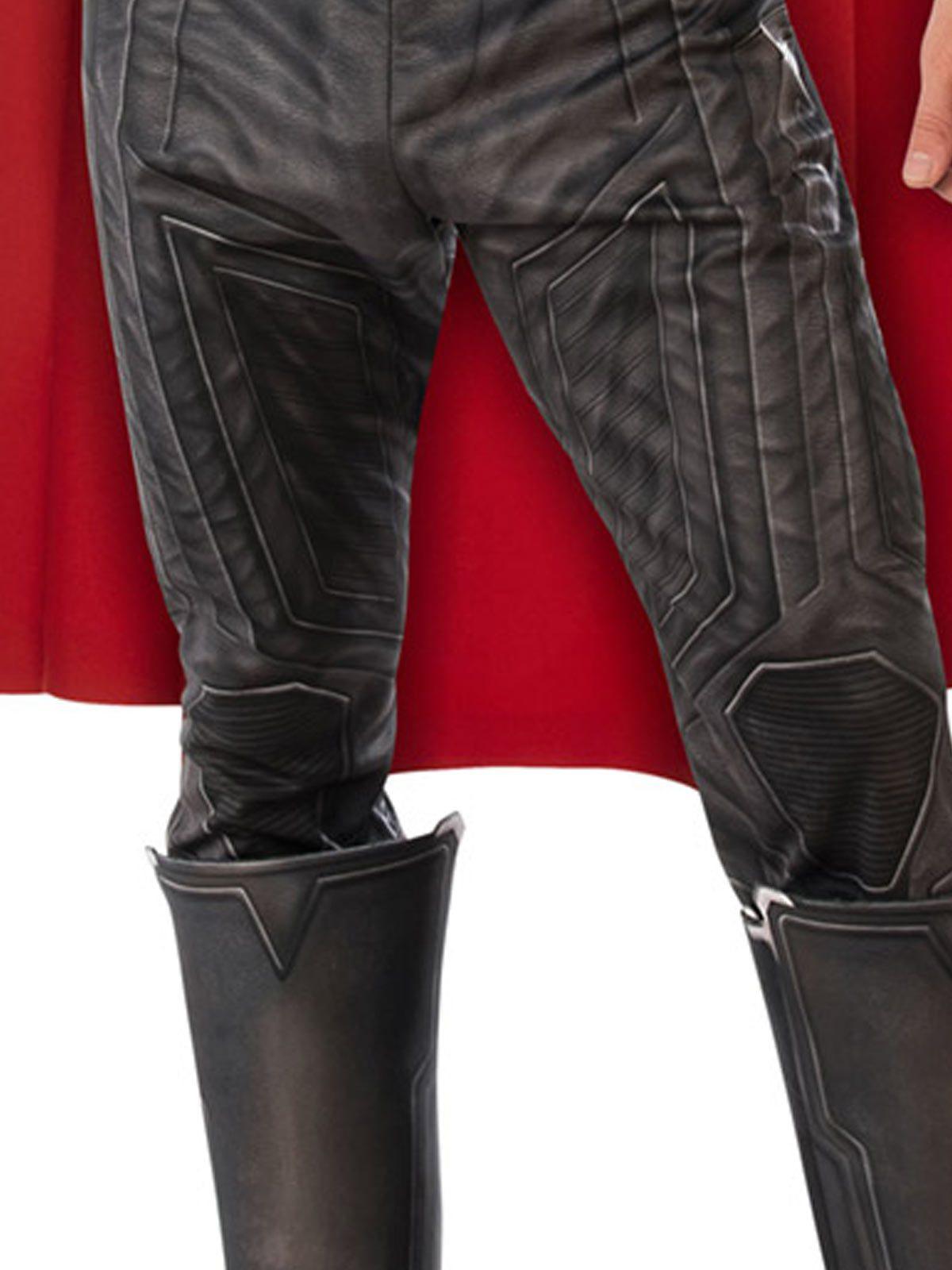 Thor costume with cape and muscles for kids pretend play and dress-up fun.