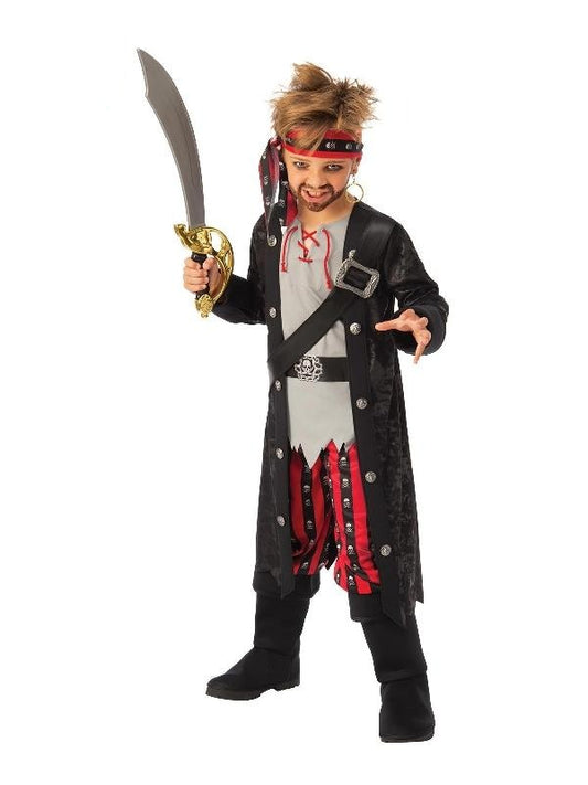 Pirate Boy Costume Set | Tunic, Belt, Pants and Headband for adventurous dress-up play at home.