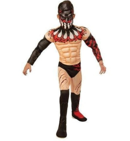 WWE Finn Balor kids muscle costume, ideal for imaginative play and dress-up fun at home.