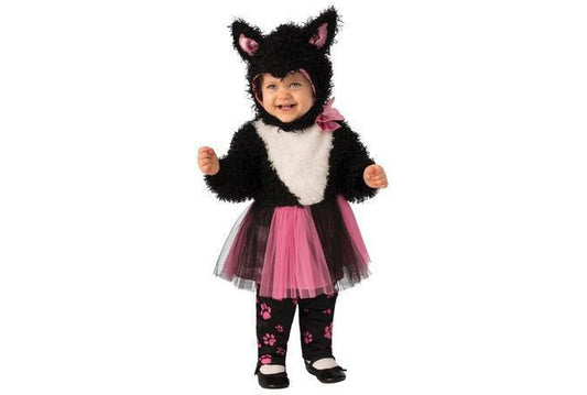 Little Kitty Tutu Child Costume with Headpiece and Leggings, perfect for playful home dress-up.