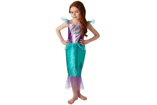 Ariel Mermaid Princess Costume for Girls | Vibrant Disney outfit for imaginative play at home.