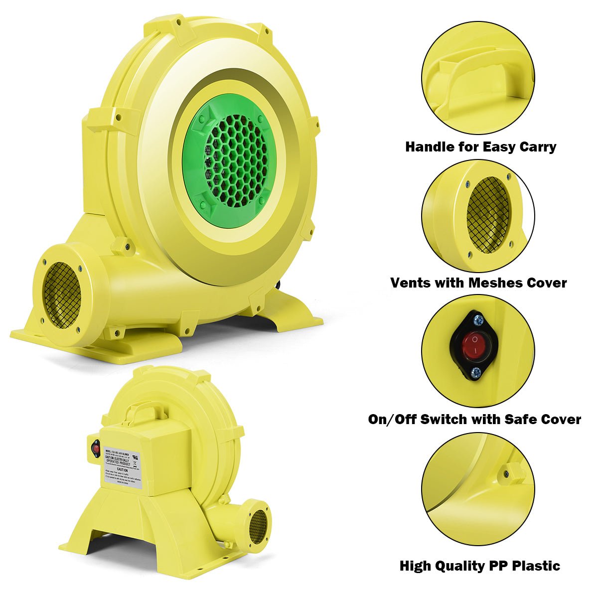 Bounce Higher: 750W Commercial Air Blower Pump for Inflatable Joy