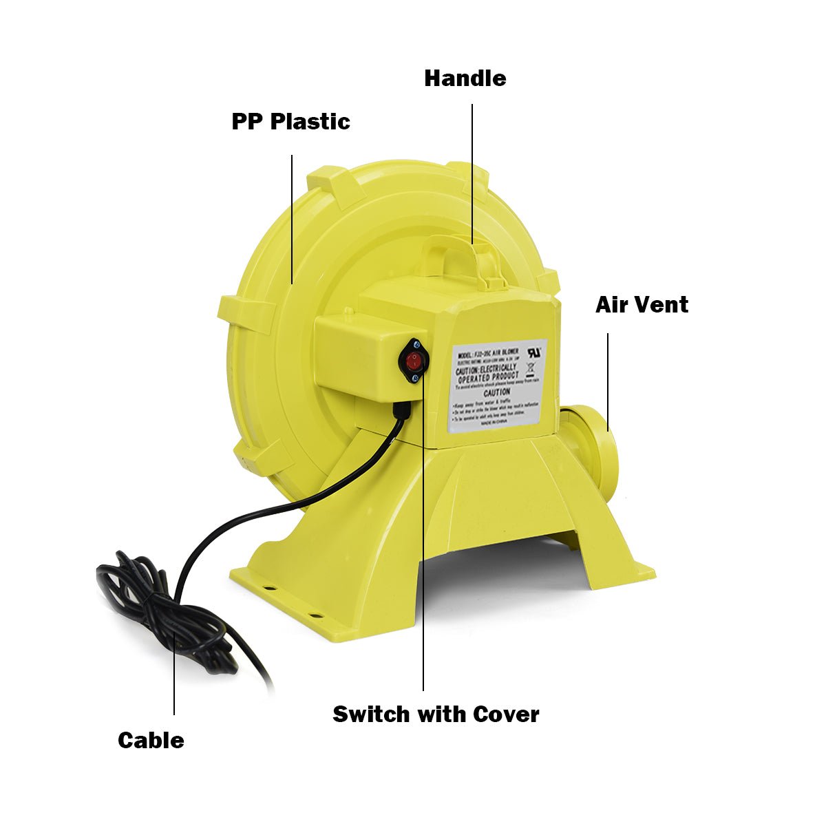 Inflate with Ease: 750W Commercial Air Blower Pump for Playful Excitement