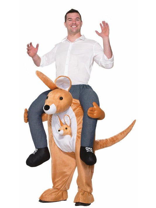 Kids kangaroo costume for fun piggyback ride playtime | perfect for playful dress-up at home.