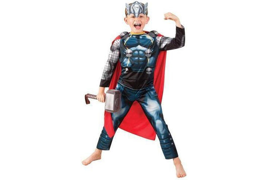 Thor Classic Costume for Kids | Official Avengers Outfit, ideal for imaginative play at home.