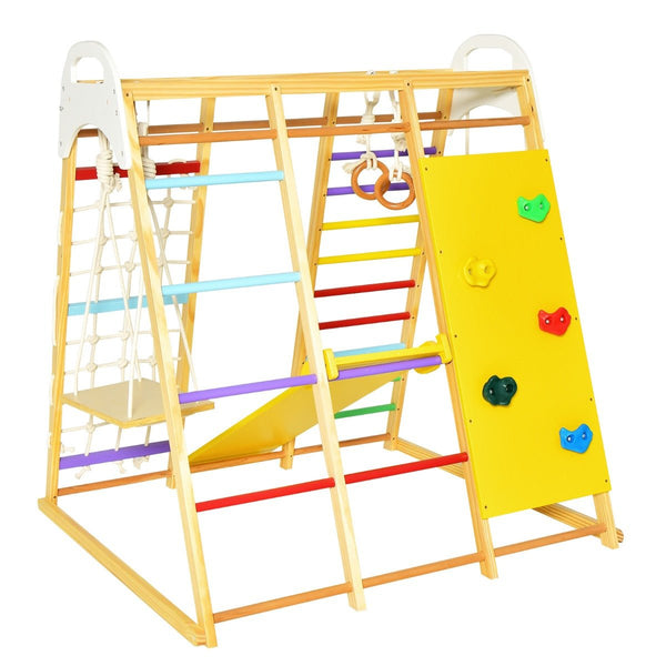 8-in-1 Jungle Gym Playset with Swing, Slide & Monkey Bar