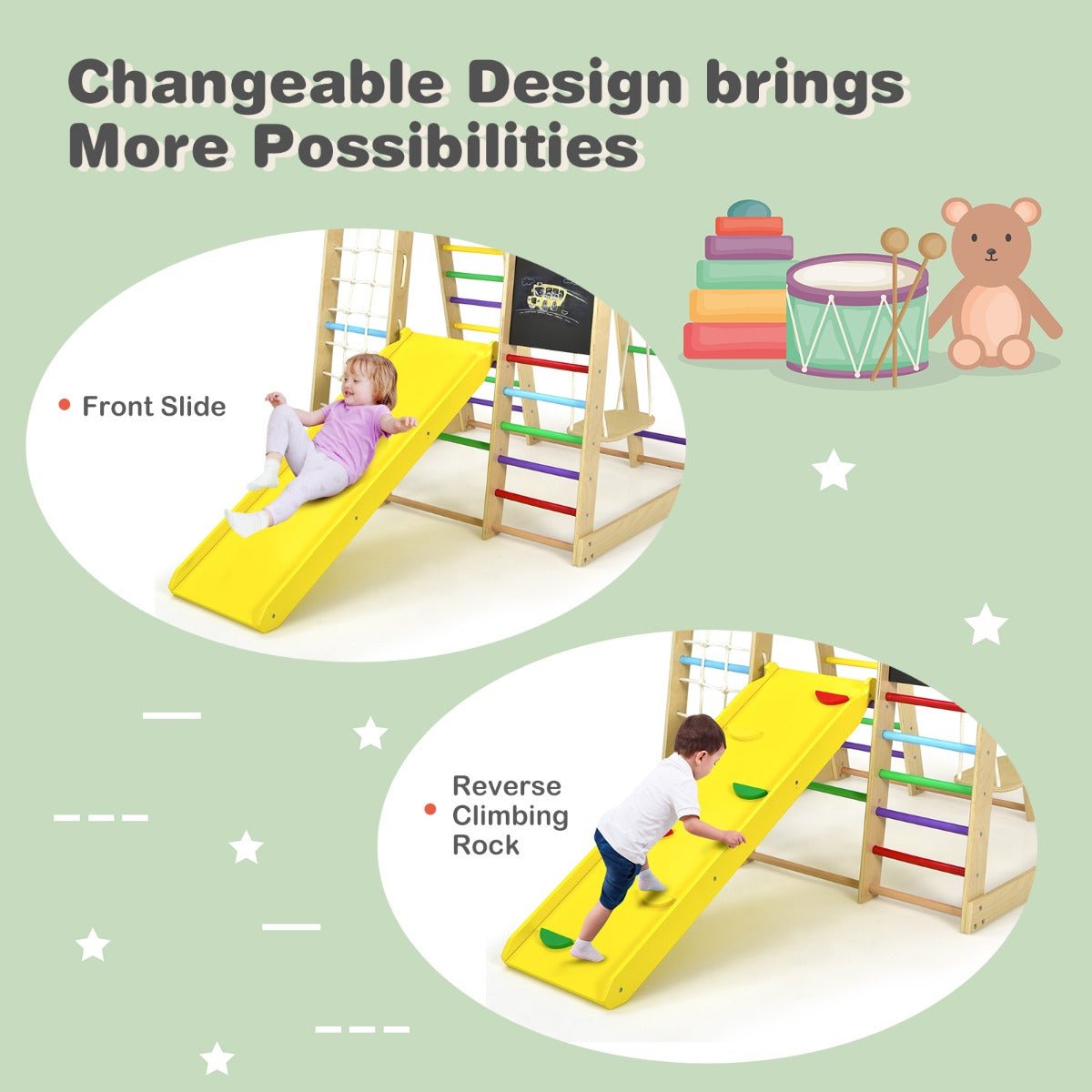 Shop the Wooden Climbing Playset for Ultimate Playtime Fun