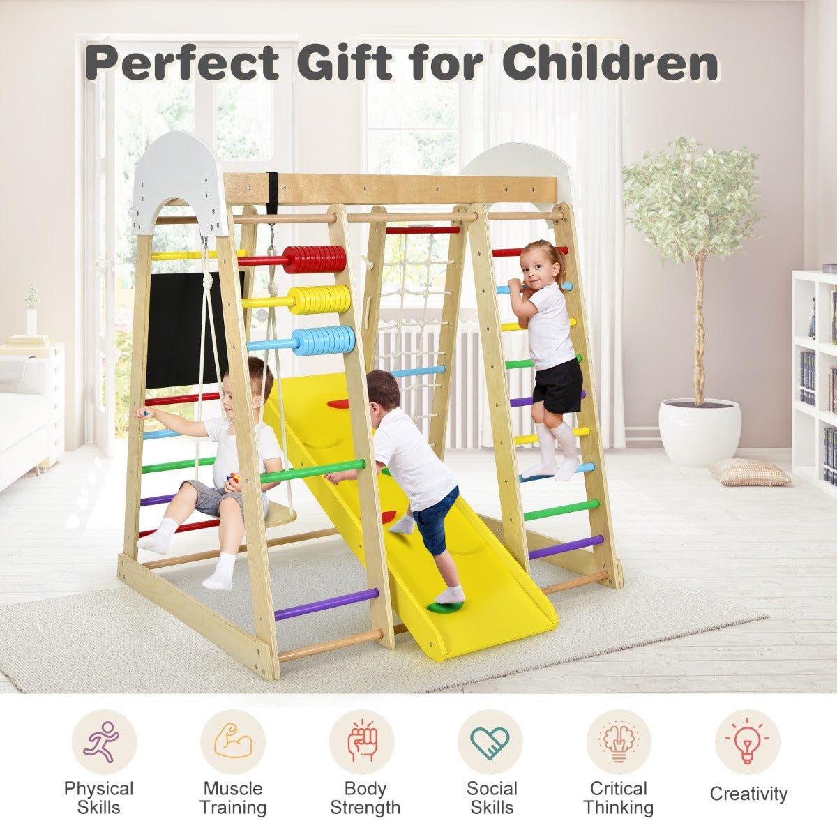 Discover Adventure with the Multicolor Climbing Playset