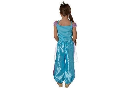 Disney Jasmine Rainbow Deluxe Child Costume colorful princess attire for enchanting dress-up play.