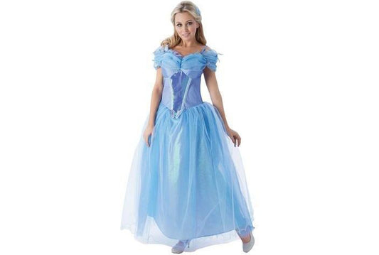 Adult Cinderella Disney costume set with accessories for magical childrens dress-up play.