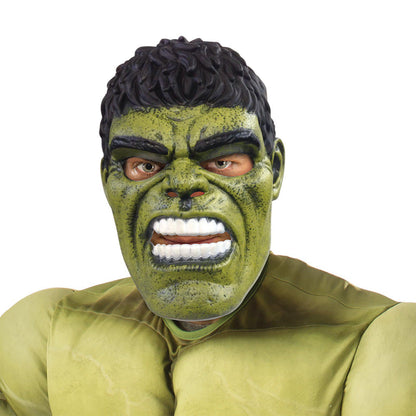 Hulk adult costume from Avengers 2 Official collection, perfect for kids playtime fun.