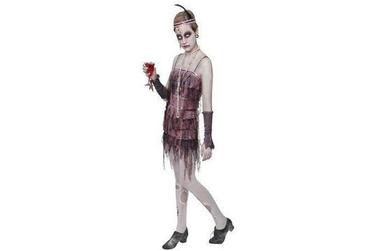 Tattered Flapper Ghost Costume for Adults | Halloween Dress - spooky, unique, perfect for Halloween