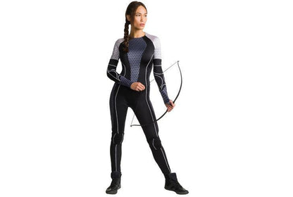 Katniss costume | iconic jumpsuit with armor for kids home dress-up and play.