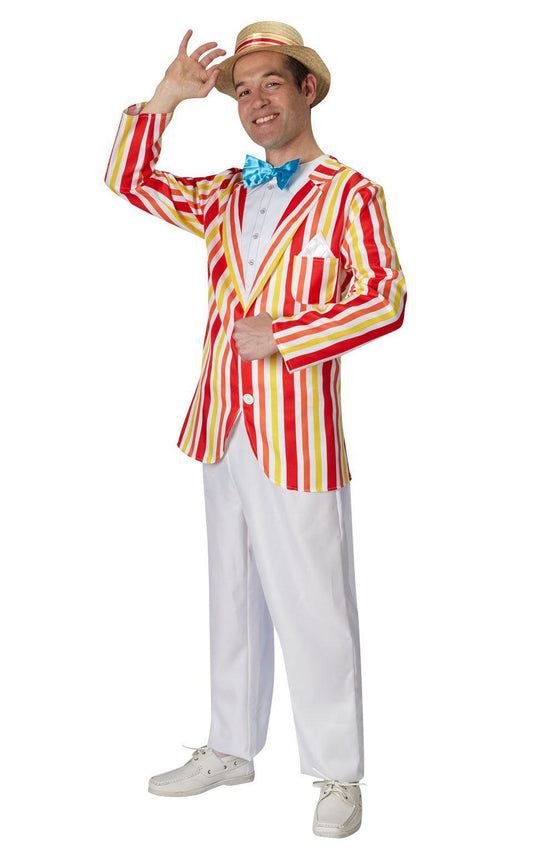 Disney Mary Poppins Bert Adult Costume Set with Hat for imaginative play at home