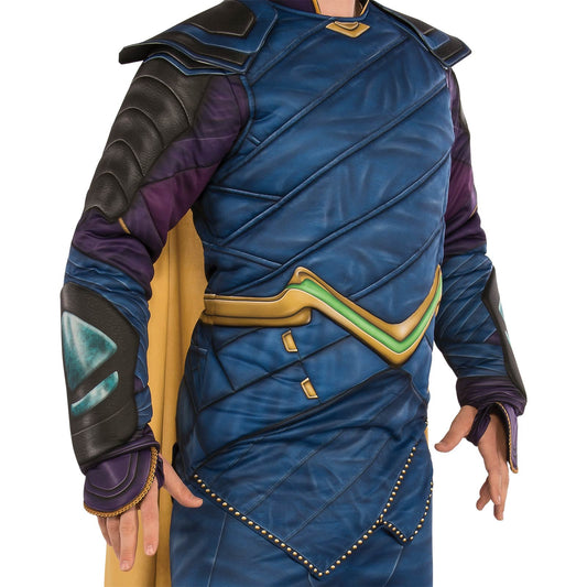 Loki costume with cape, perfect for kids dress-up playtime or Halloween.