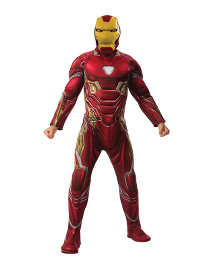 Iron Man Marvel costume with mask for kids superhero role play at home.