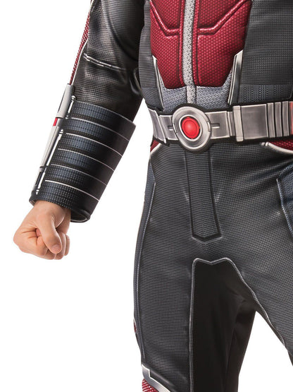 Ant-Man Marvel deluxe costume for kids, officially licensed for superhero home play.